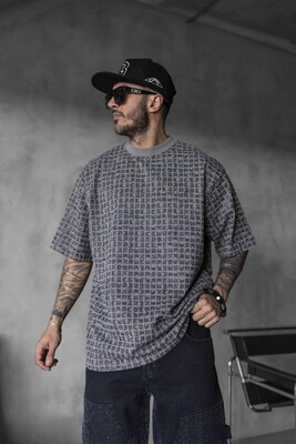 Black Island - Full Print Statement Gray T-shirt 1841 (1)