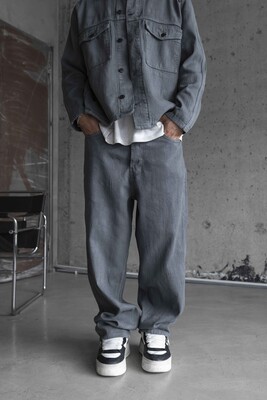 Black Island - Gray Baggie Denim Jeans 17000