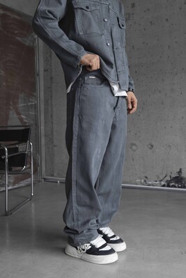 Black Island - Gray Baggie Denim Jeans 17000 (1)