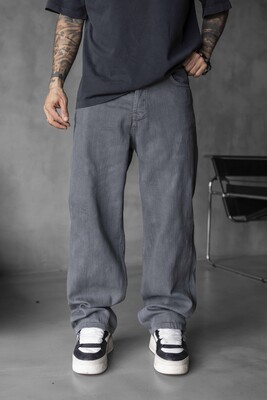 Black Island - Gray Baggie Denim Jeans 17000