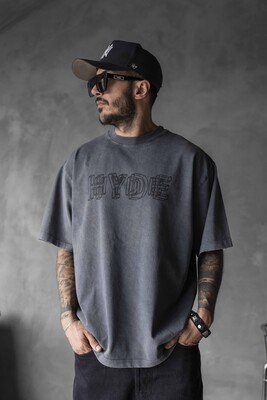 Black Island - HYDE WASHED T-SHIRT ANTRA 1716 (1)