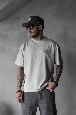 Black Island - ISL PRINTED WASHED T-SHIRT OFF-WHITE 1805 (1)