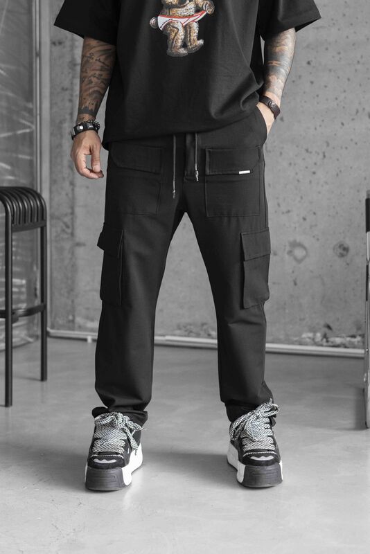 Black Island - Jogger Pants Black 16301