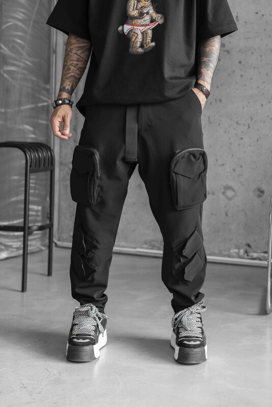 Black Island - Jogger Pants Black 16407