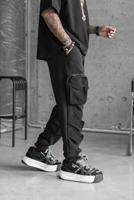 Jogger Pants Black 16407 - Thumbnail