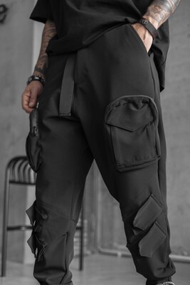 Jogger Pants Black 16407 - Thumbnail