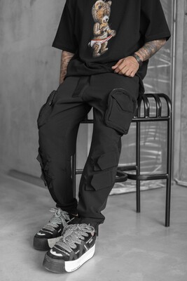 Jogger Pants Black 16407 - Thumbnail