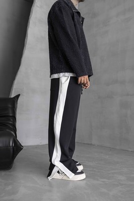 Jogger Pants Black White1788 - Thumbnail