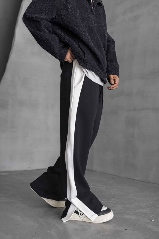 Black Island - Jogger Pants Black White1788 (1)