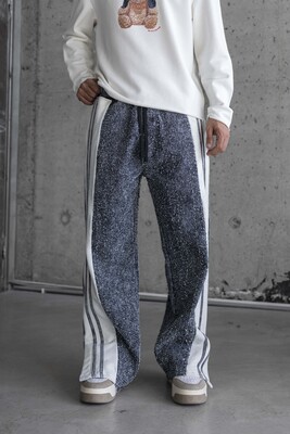 Black Island - Jogger Pants Blue White1797 (1)