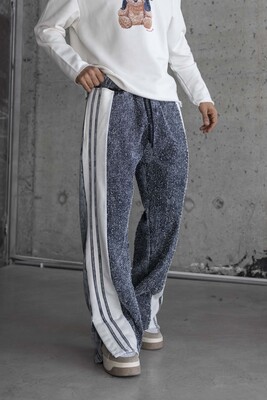 Jogger Pants Blue White1797 - Thumbnail