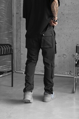 Jogger Pants Black 16615 - Thumbnail