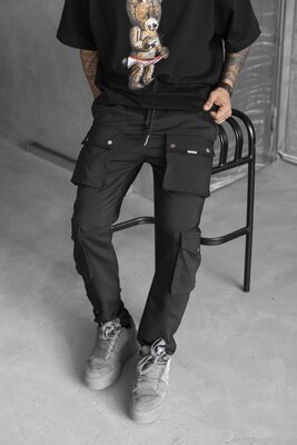 Jogger Pants Black 16615 - Thumbnail