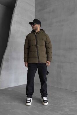 Black Island - PUFFER KHAKI COAT 7010