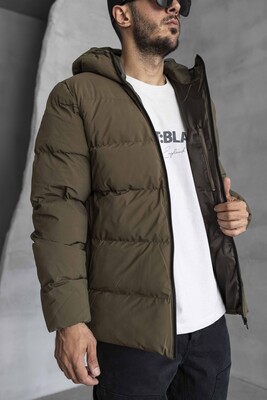 Black Island - PUFFER KHAKI COAT 7010 (1)