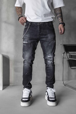 Black Island - Lux Denim Black Jeans 16422