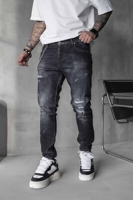 Black Island - Lux Denim Black Jeans 16422 (1)