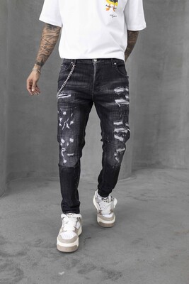 Lux Denım Black Jeans 16511 - Thumbnail (2)