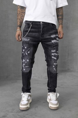 Black Island - Lux Denım Black Jeans 16511