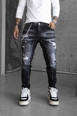 Black Island - Lux Denım Black Jeans 16683