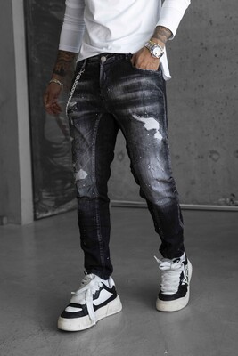 Lux Denım Black Jeans 16683 - Thumbnail (2)