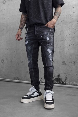 Lux Denım Black Jeans 16714 - Thumbnail