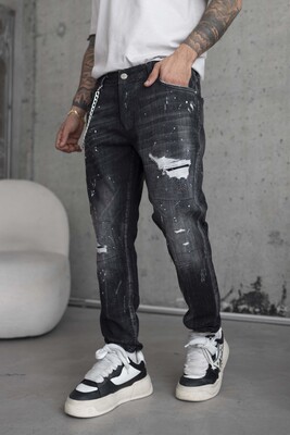 Lux Denım Black Jeans 16913 - Thumbnail