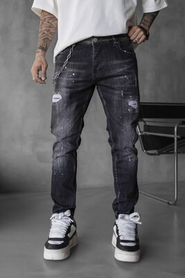 Black Island - Lux Denim Black Jeans 17025