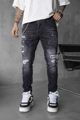 Black Island - Lux Denim Black Jeans 17030