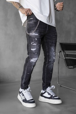 Lux Denim Black Jeans 17030 - Thumbnail (2)