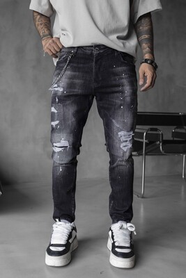 Black Island - Lux Denim Black Jeans 17032