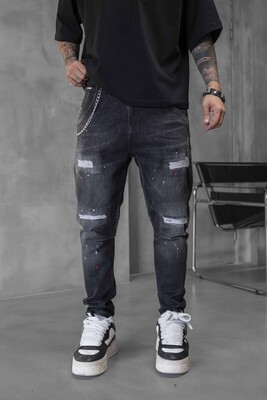 Black Island - Lux Denim Black Jeans 17045