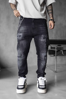 Black Island - Lux Denim Black Jeans 17047