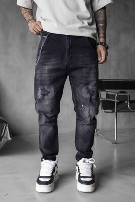 Black Island - Lux Denim Black Jeans 17048