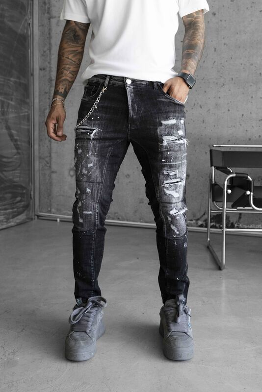 Black Island - Lux Denım Black Jeans 16715