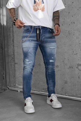 Lux Denım Blue Jeans 16139 - Thumbnail (2)