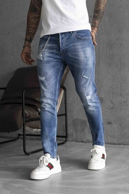 Lux Denım Blue Jeans 16140 - Thumbnail (3)