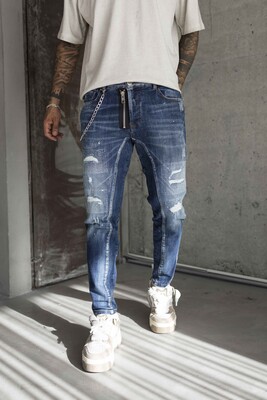 Lux Denım Blue Jeans 16623 - Thumbnail (3)