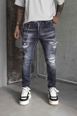 Black Island - Lux Denım Dark Gray Jeans 16451