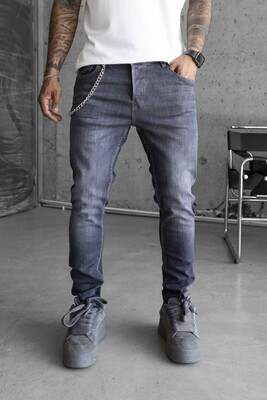 Black Island - Lux Denım Dark Gray Jeans 16453