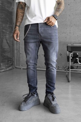 Lux Denım Dark Gray Jeans 16453 - Thumbnail (3)