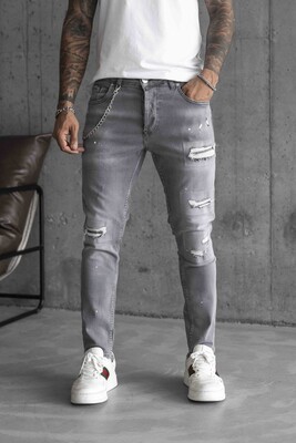 Black Island - Lux Denım Gray Jeans 16161