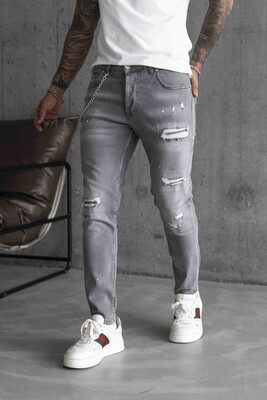 Lux Denım Gray Jeans 16161 - Thumbnail (3)