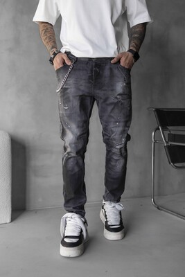 Lux Denım Gray Jeans 16162 - Thumbnail (2)