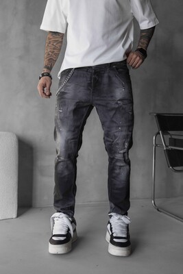 Black Island - Lux Denım Gray Jeans 16162