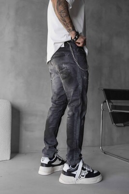 Lux Denım Gray Jeans 16162 - Thumbnail (3)