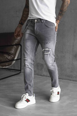 Lux Denım Gray Jeans 16167 - Thumbnail (3)