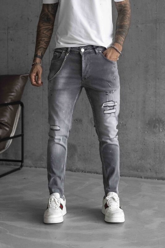 Black Island - Lux Denım Gray Jeans 16167