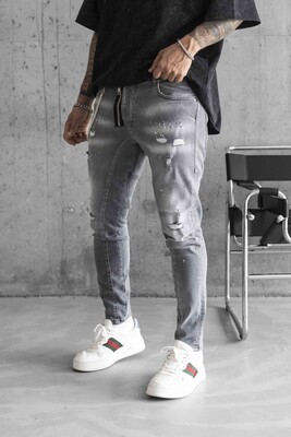 Lux Denım Gray Jeans 16171 - Thumbnail (3)