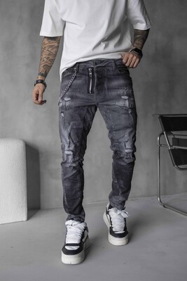 Black Island - Lux Denım Gray Jeans 16171